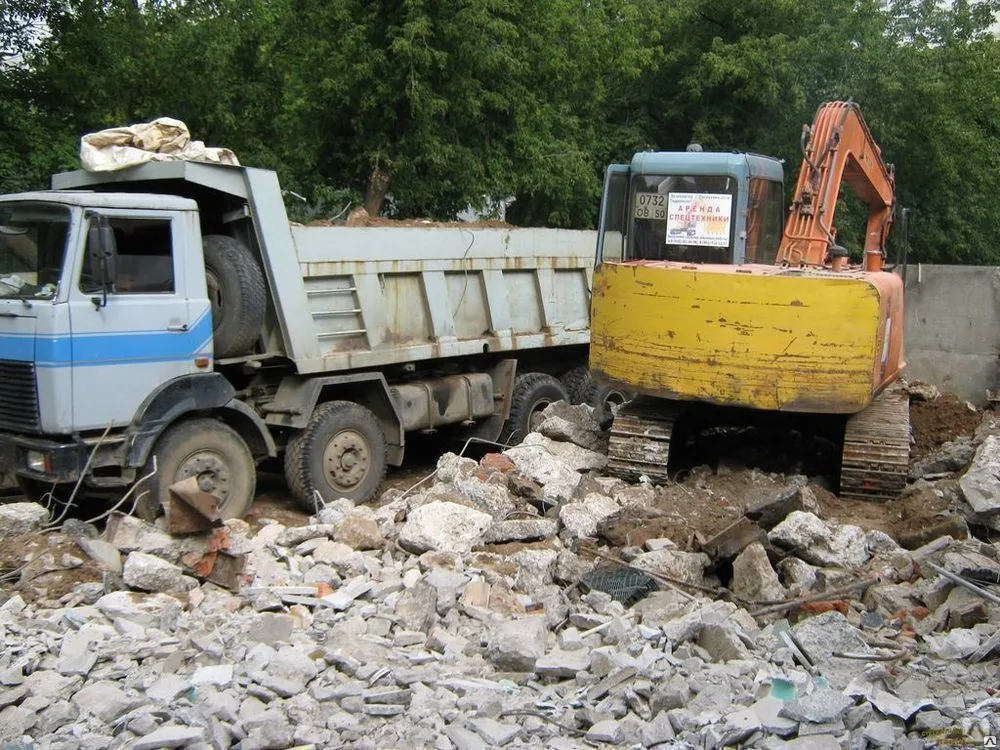 Вывоз бетонного боя и утилизация в Ярцеве в октябре