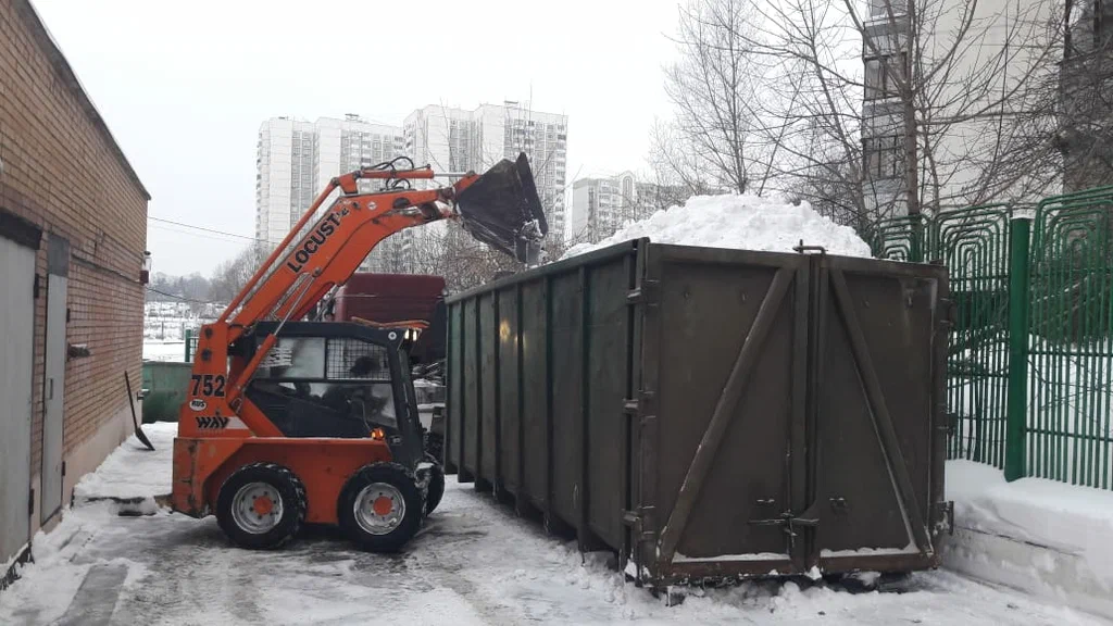 Вывоз снега контейнерами в Ярцеве — цена от 3256 руб., заказать контейнер для снега в ПроМусор